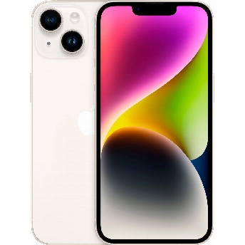 Смартфон Apple iPhone 14 256 ГБ, Dual nano Sim, Starlight, "сияющая звезда"
