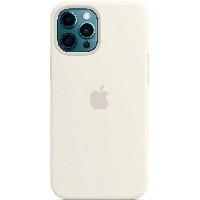 Чехол Apple iPhone 12 Pro Max Silicone Case (MHLE3), White, Белый