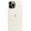 Apple iPhone 12 Pro Max Silicone Case (MHLE3), White, Белый