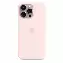 Apple iPhone 15 Pro Max Silicone Case с MagSafe, Light Pink, Светло-розовый MT1U3