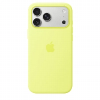 Чехол Apple iPhone 17 Pro Max Silicone Case, Neon Yellow, Желтый MGFM4