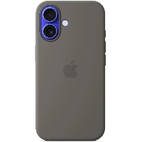 Чехол Apple iPhone 16 Silicone Case, Stone Gray, Серый MYY33