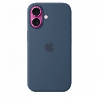 Чехол Apple iPhone 16 Silicone Case, Denim, Синий MYY23