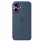 Apple iPhone 16 Silicone Case, Denim, Синий MYY23
