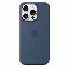 Apple iPhone 16 Pro Silicone Case, Denim, Синий MYYK3