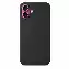 Apple iPhone 16 Plus Silicone Case, Black, Черный MYY93