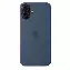Apple iPhone 16 Plus Silicone Case, Denim, Синий MYYA3