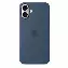 Apple iPhone 16 Plus Silicone Case, Denim, Синий MYYA3
