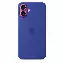 Apple iPhone 16 Plus Silicone Case, Ultramarine, Ультрамарин MYYF3