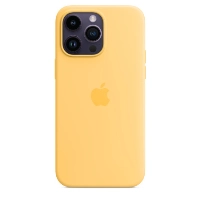 Чехол Apple iPhone 14 Pro Silicone Case, Sunglow, Оранжевый MPTM3