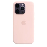 Чехол Apple iPhone 14 Pro Silicone Case, Chalk Pink, Розовый MPTH3