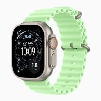Умные часы Apple Watch Ultra 3 49 мм, Natural Titanium Neon Green Ocean Band