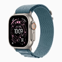 Умные часы Apple Watch Ultra 3 49 мм, Natural Titanium Light Blue Alpine Loop, M