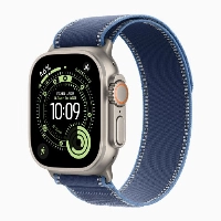 Умные часы Apple Watch Ultra 3 49 мм, Natural Titanium Blue/Bright Blue Trail Loop, M/L