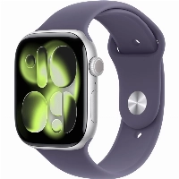Умные часы Apple Watch Series 11 42 мм, Silver Aluminum Case with Purple Fog Sport Band, M/L