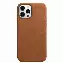 Apple iPhone 12 Pro Max Leather Case (MHKL3), saddle brown, Золотисто-коричневый