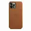Apple iPhone 12 Pro Max Leather Case (MHKL3), saddle brown, Золотисто-коричневый