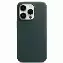 Apple iPhone 14 Pro Leather Case (MPPH3), forest green, Зеленый лес