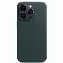 Apple iPhone 14 Pro Leather Case (MPPH3), forest green, Зеленый лес