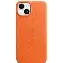 Apple iPhone 14 Leather Case (MPP83), orange, Оранжевый
