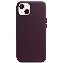 Apple iPhone 13 Leather Case (MM143), cherry, Вишневый