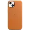 Apple iPhone 13 Leather Case (MM103), golden brown, Золотисто-коричневый