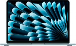 Ноутбук Apple MacBook Air 13 2025, Apple M4, RAM 24 ГБ, SSD 1024 ГБ, 10-Core CPU 10-Core GPU, Z1H9000E7, Sky Blue, голубой