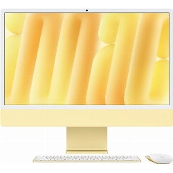 Моноблок Apple iMac 24 2024 (Z1EK000PW), 4480x2520, Apple M4, RAM 16 ГБ, SSD 1024 ГБ, 10-core CPU,10-core GPU, MacOS, Yellow, желтый