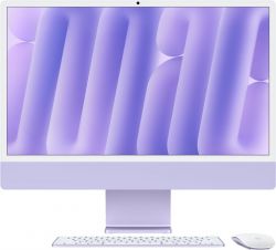 Моноблок Apple iMac 24 2024 (Z1K700003), 4480x2520, Apple M4, RAM 24 ГБ, SSD 1024 ГБ, 10-core CPU, 10-core GPU, MacOS, Purple, фиолетовый