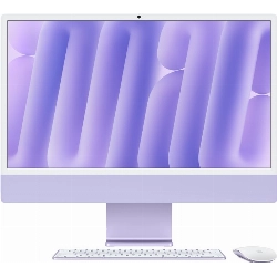 Моноблок Apple iMac 24 2024 (Z1EU00003), 4480x2520, Apple M4, RAM 16 ГБ, SSD 1024 ГБ, 10-core CPU, 10-core GPU, MacOS, Purple, фиолетовый
