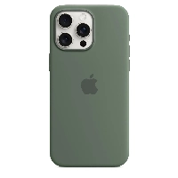Чехол Apple iPhone 15 Pro Max Silicone Case, cypress, Зеленый