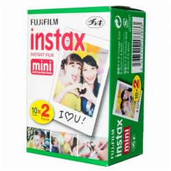 Упаковка фотобумаги Fujifilm Instax Mini Instant Film Twin Pack, 20 фотографий, белая 