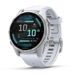 Умные часы Garmin Fenix 8, 43 мм, Amoled Silver/Whitestone