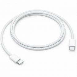 Кабель USB Type-C - Type-C, Wooven Cable (MQKJ3), 60 Вт, 1 м, White