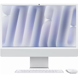 Моноблок Apple iMac 24 2024 (MWUU3), 4480x2520, Apple M4, RAM 16 ГБ, SSD 256 ГБ, 10-core CPU, 10-core GPU, MacOS, Silver, серебристый