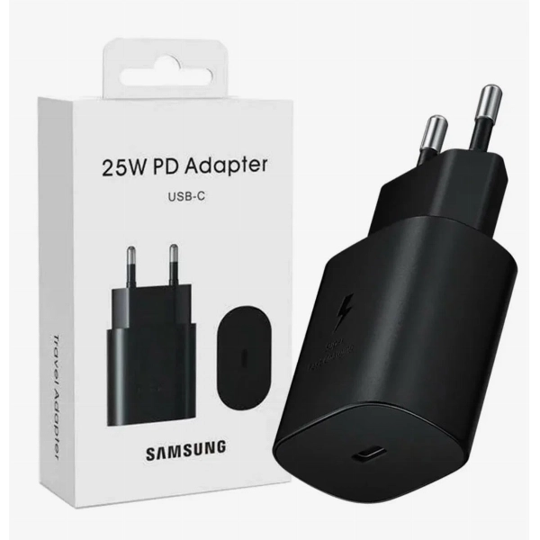 Сетевое зарядное устройство Samsung 25W Type-C, Black, черный