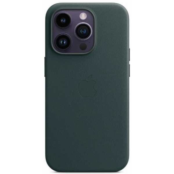 Чехол Apple iPhone 14 Pro Leather Case, Green, зеленый