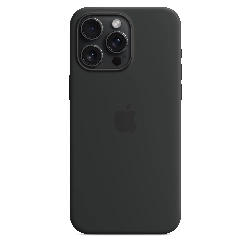 Чехол Apple iPhone 15 Pro Max Silicone Case с MagSafe, Black, черный