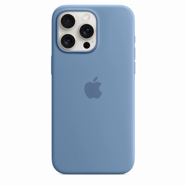 Чехол Apple iPhone 15 Pro Max Silicone Case с MagSafe, зимняя синева
