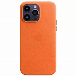Чехол Apple iPhone 14 Pro Leather Case with MagSafe, Orange, оранжевый