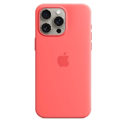 Чехол Apple iPhone 15 Pro Max Silicone Case с MagSafe, гуава