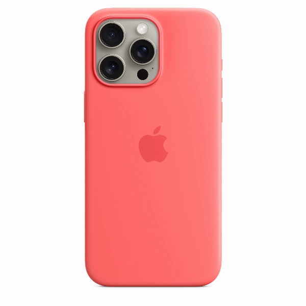 Чехол Apple iPhone 15 Pro Max Silicone Case с MagSafe, гуава