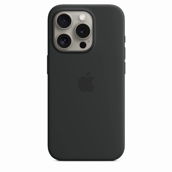 Чехол Apple iPhone 15 Pro Silicone Case с MagSafe,  (MT1A3), Black, черный