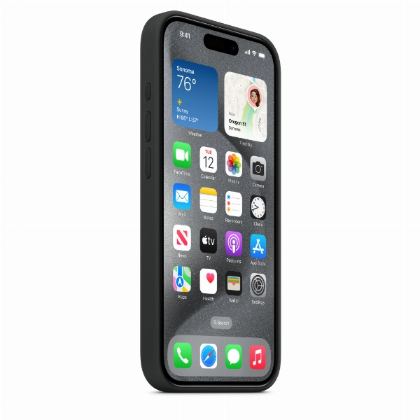 Чехол Apple iPhone 15 Pro Silicone Case с MagSafe,  (MT1A3), Black, черный