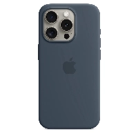 Чехол Apple iPhone 15 Pro Silicone Case с MagSafe, Storm  (MT1D3), Blue, синий