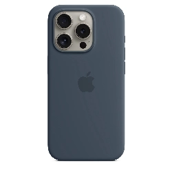 Чехол Apple iPhone 15 Pro Silicone Case с MagSafe, Storm (MT1D3), Blue, синий
