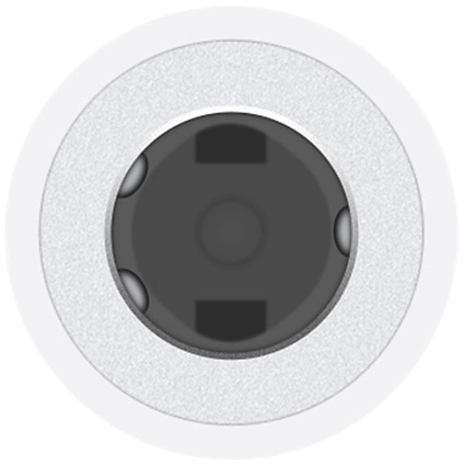 Адаптер Apple Lightning - mini jack 3.5 (MMX62ZM/A), White, белый