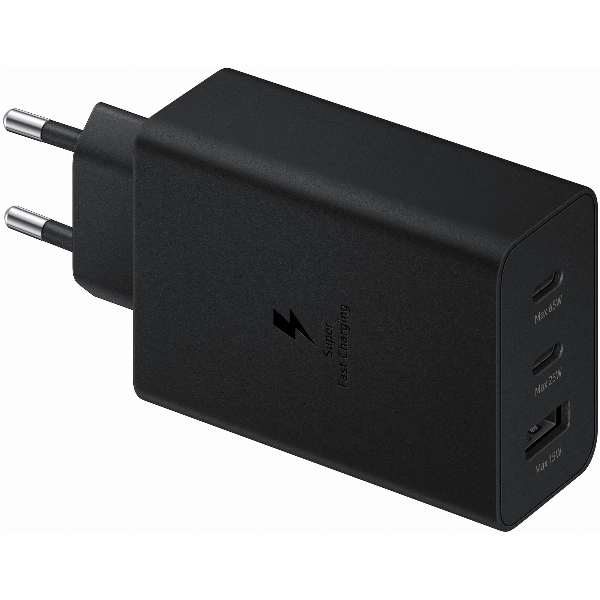 Сетевое зарядное устройство Samsung EPT6530 45W  + кабель, Black, черный
