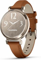 Смарт-часы Garmin Lily 2 Lilac Cream Case with Tan Leather Band, Gold, золотистый