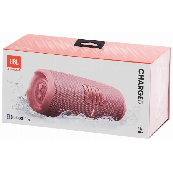 Портативная акустика JBL Charge 5, Pink, розовый